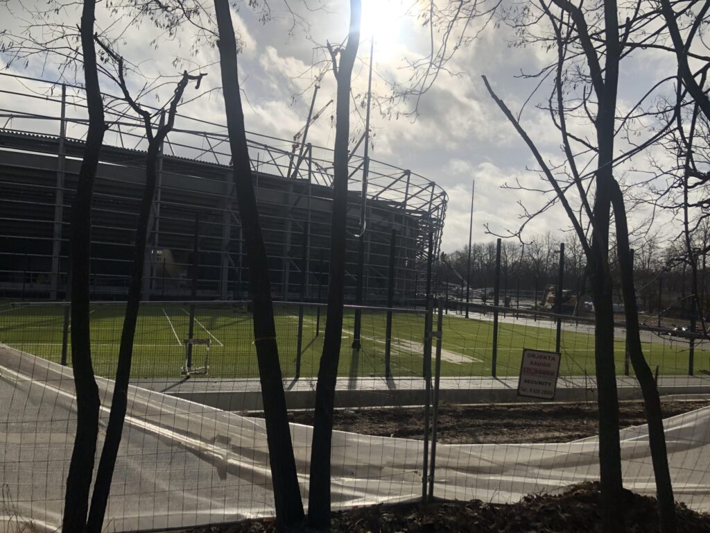 Dariaus ir Girėno stadionas (Perkūno al. 5) - Sports arena - construction photos