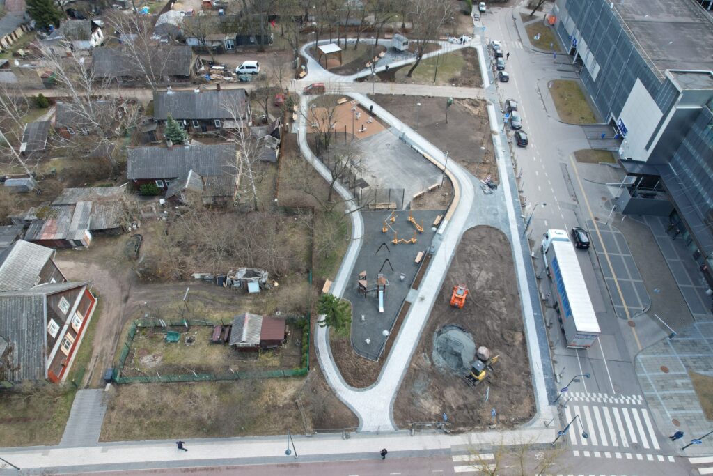 Drakono pieva (Giedraičių-Krokuvos g. skveras) (Krokuvos g.) - Square - construction photos