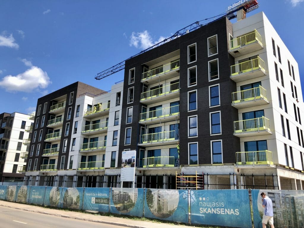 Naujasis Skansenas 2 etapas (Linkmenų g. 15) - Multi apartment - construction photos