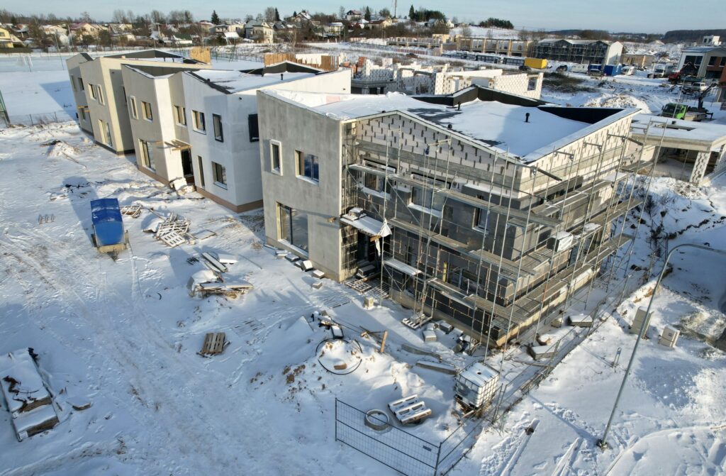 Kalnėnų TRIO 1-2 etapai (Albanų g. 12, 14) - Row housing - construction photos