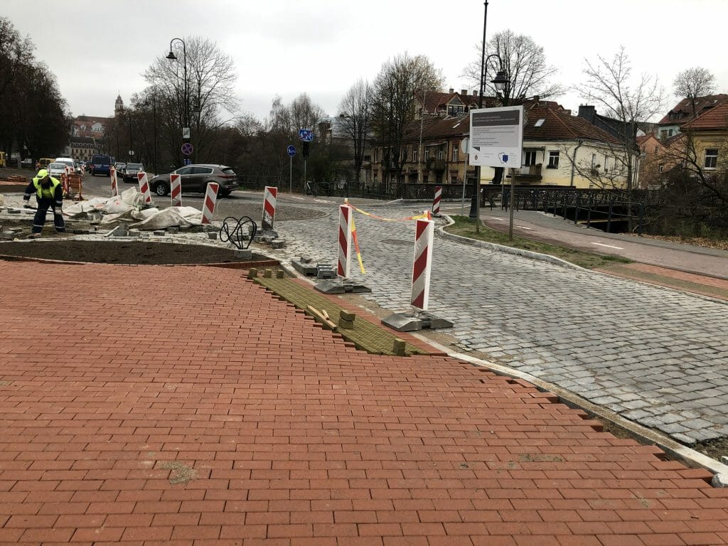 Vilnios pakrančių tvarkymas (Aukštaičių g.) - Bike path, Waterside - construction photos