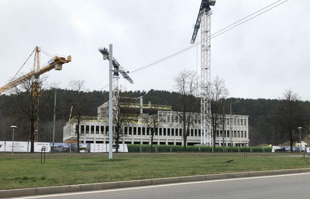 Business Garden Vilnius 1 etapas (Laisvės pr. 10) - Office center - construction photos