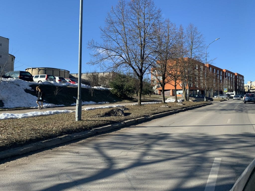 Fabijoniškių g. dviračių takas nuo Ateities g. iki Ukmergės g. (Fabijoniškių g.) - Bike path - construction photos