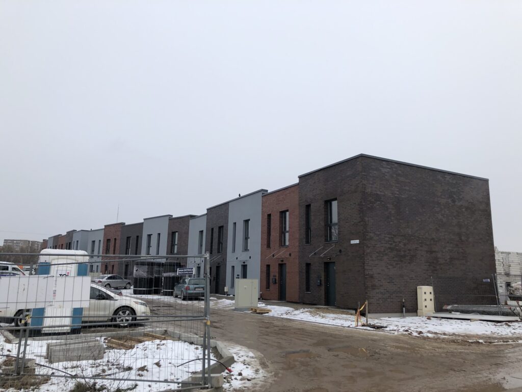 PaJustis 1 etapas (Mozūriškių g. 190) - Row housing - construction photos