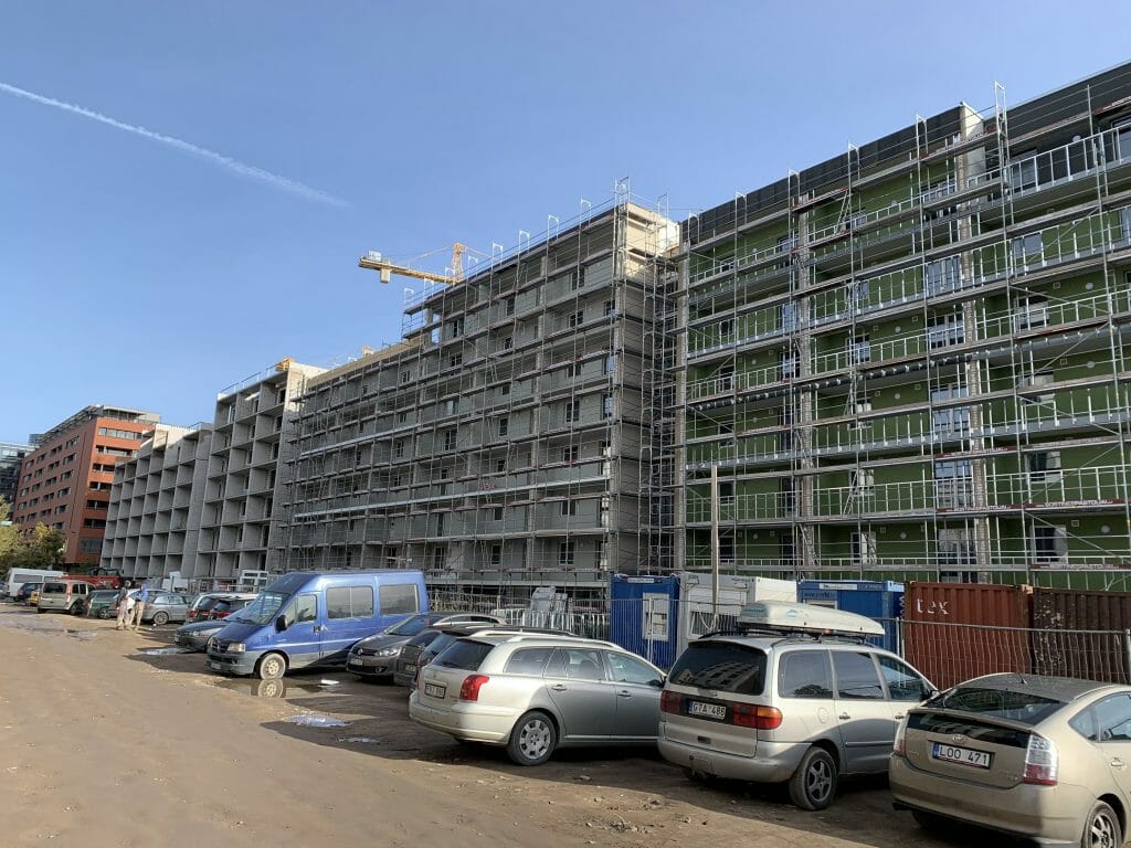K17 (Kernavės g. 15, 17) - Multi apartment - construction photos