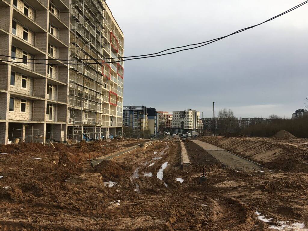 Leičių kiemas 1 etapas (Leičių g. 9) - Multi apartment - construction photos