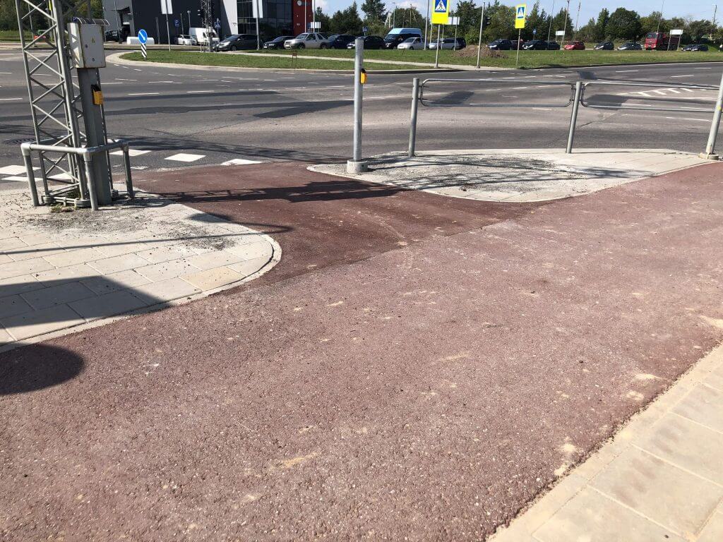 Pilaitės pr. dviračių takas (Pilaitės pr.) - Bike path - construction photos