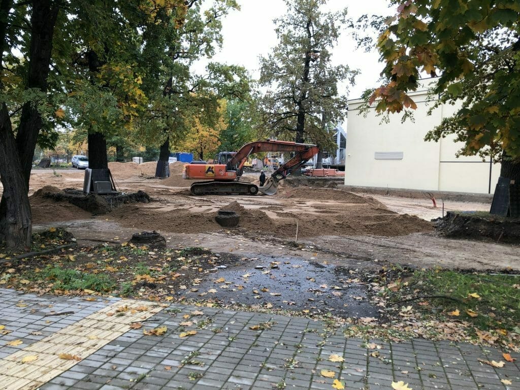 Kauno sporto halė (Perkūno al. 5) - Sports arena - construction photos