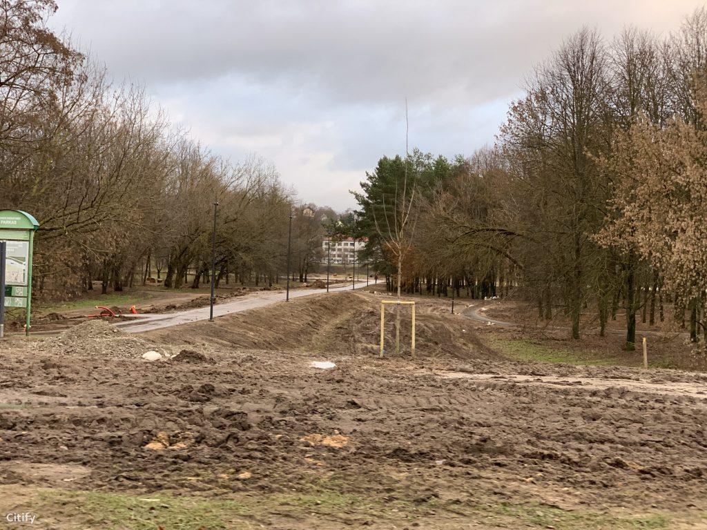 Neries krantinės parkas (Neries krant.) - Park - construction photos