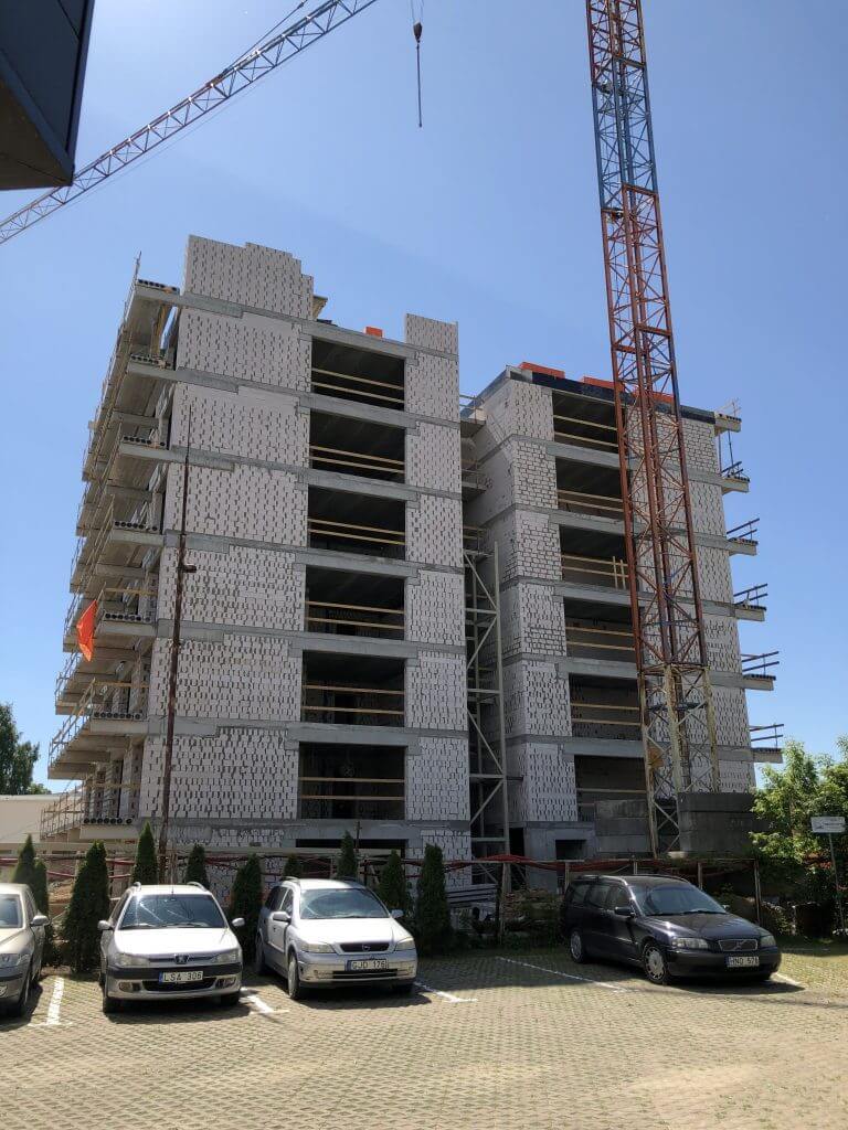 K9A (Kareivių g. 9A) - Multi apartment - construction photos