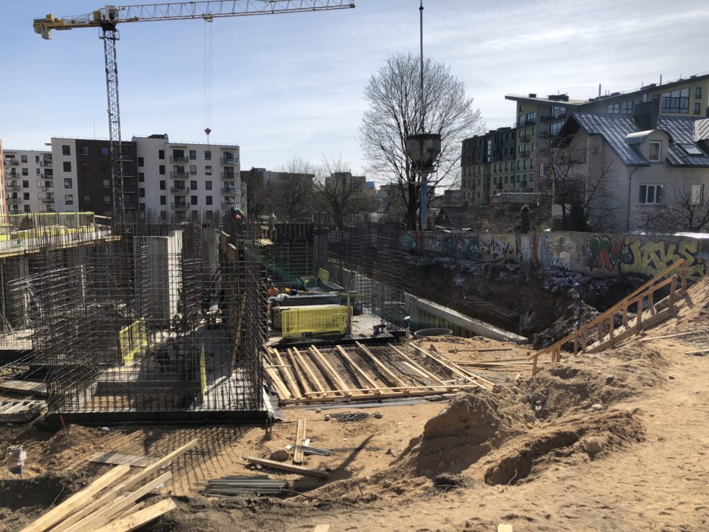 Žvėryno City (Paribio g. 12) - Multi apartment - construction photos