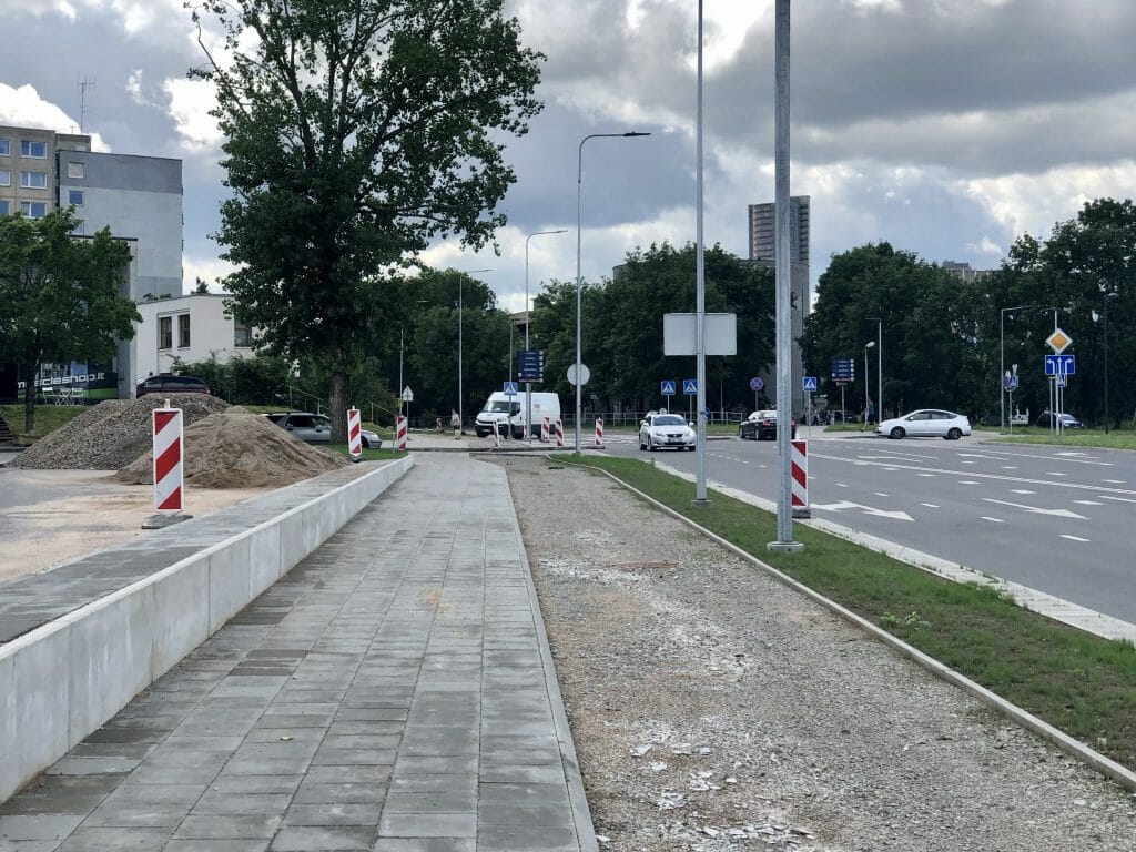 Rinktinės g. dviračių takas (Rinktinės g.) - Bike path - construction photos
