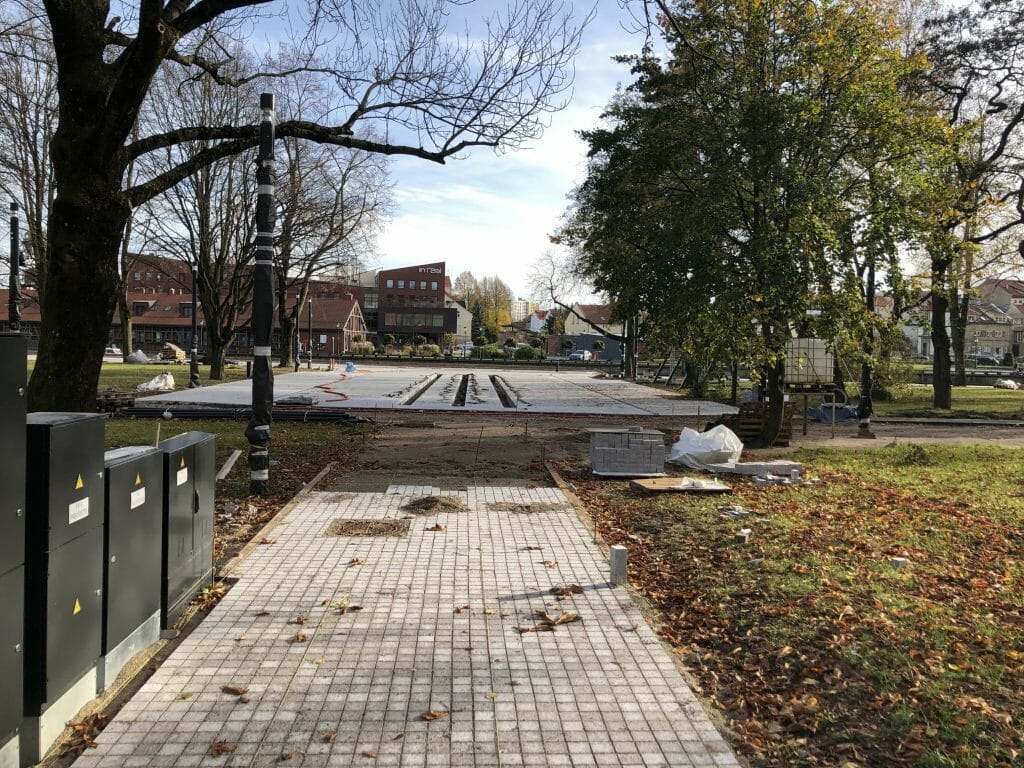Danės krantinių rekonstrukcija (Danės g.) - Park - construction photos
