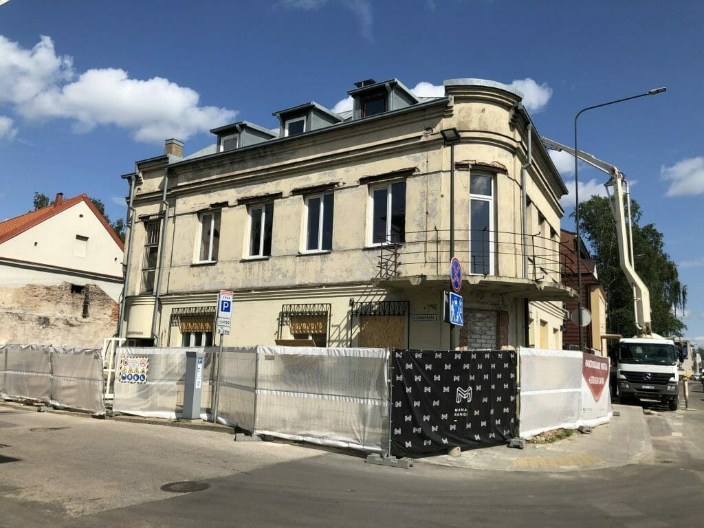 Ledainės namas (Karaliaus Mindaugo pr. 9) - Multi apartment - construction photos