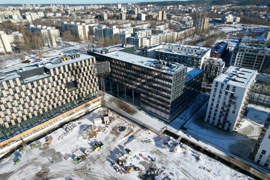 Business Stadium North East (Rinktinės g. 3) - Verslo centras - statybų nuotraukos