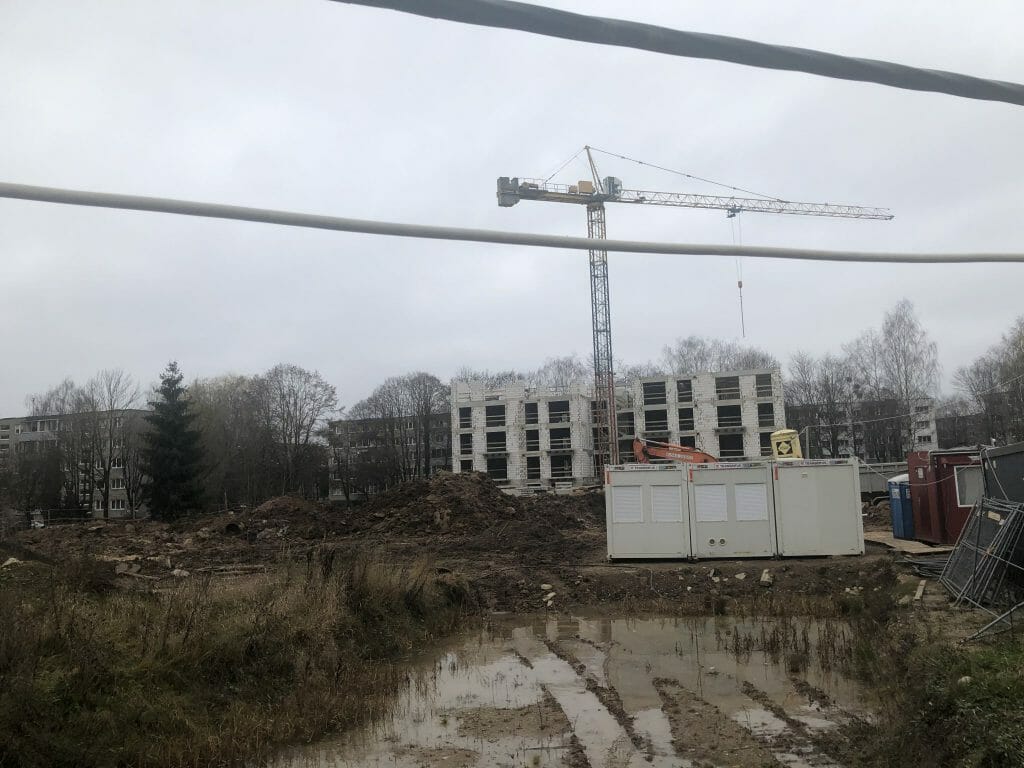 Klevų namai (Partizanų g. 34) - Multi apartment - construction photos