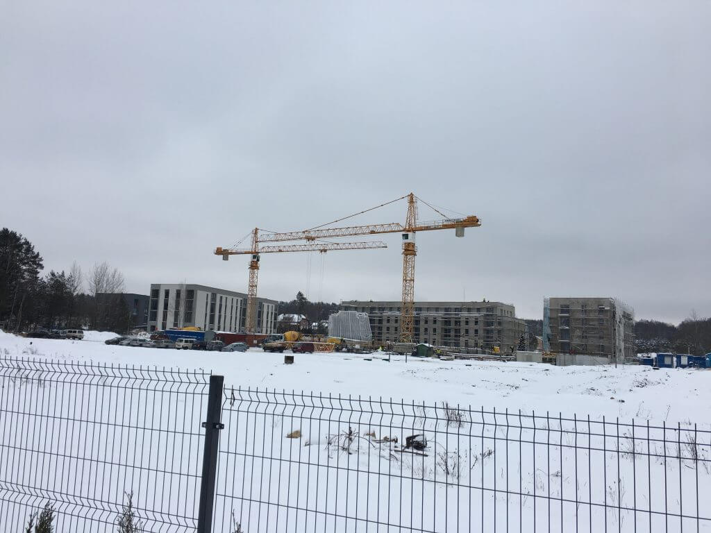 Lazdynėlių vingis 1-2 etapai (Lazdynėlių g. 38, 38A) - Multi apartment - construction photos