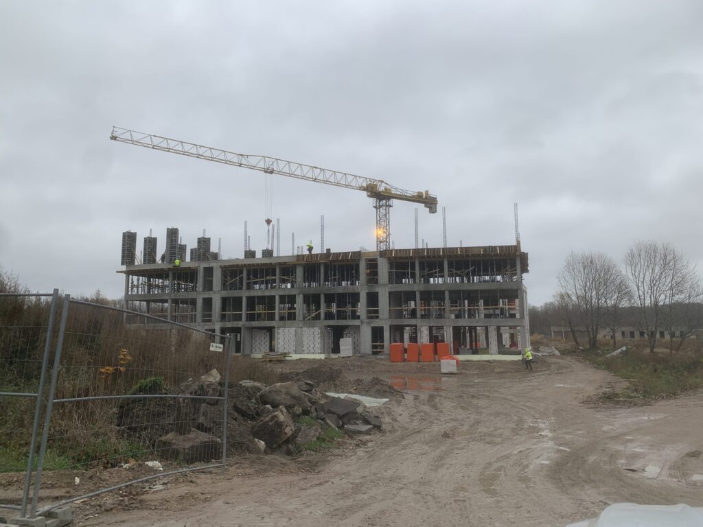 Danės Krantas 1 etapas (A, B) (Senvagės g. 3) - Multi apartment - construction photos