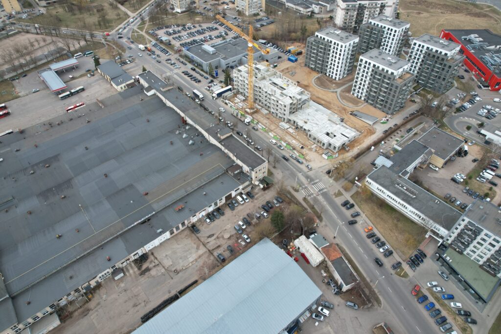 Verkių sodas 3 etapas (Verkių g. 39) - Multi apartment - construction photos