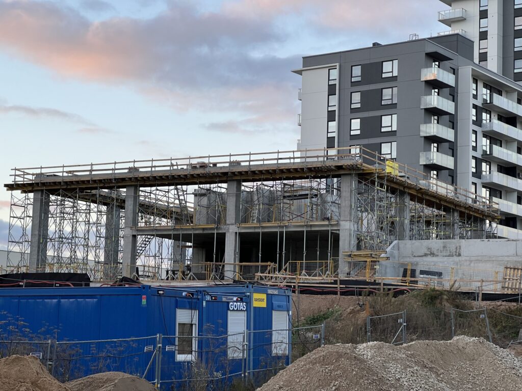 Sky Office (Spaudos g. 7) - Office center - construction photos