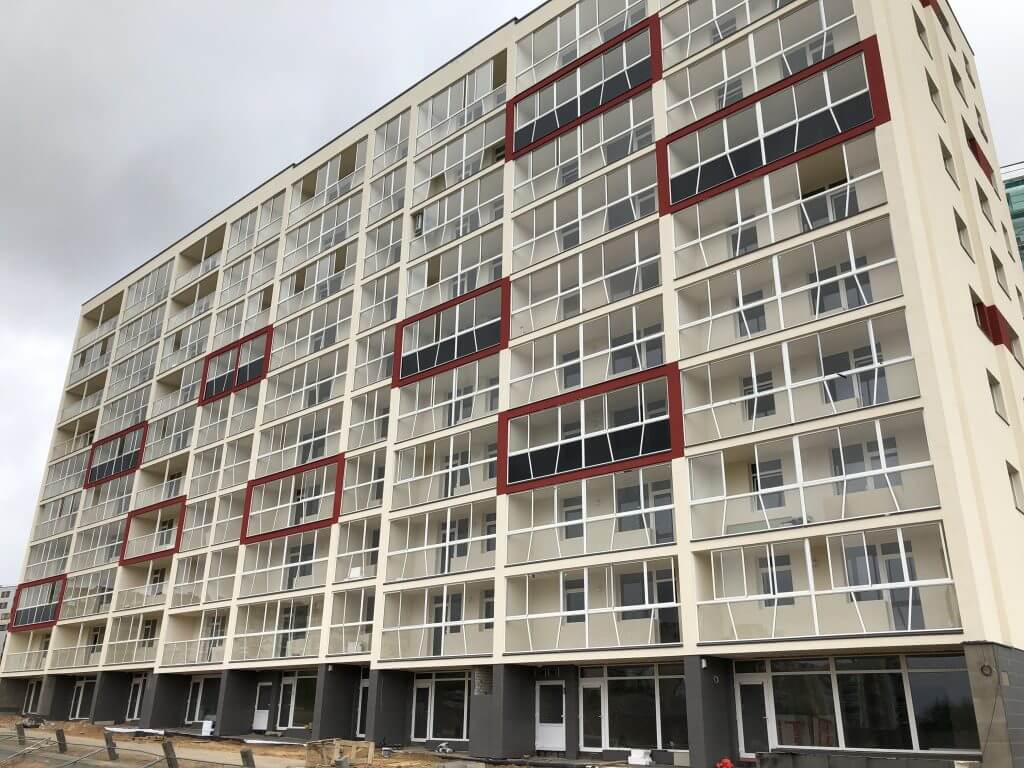 Leičių kiemas 1 etapas (Leičių g. 9) - Multi apartment - construction photos