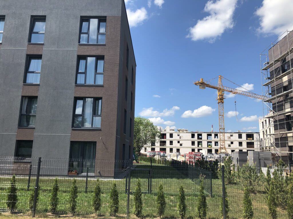 Lazdynėlių 30 (Lazdynėlių g. 30) - Daudzdzīvokļu nams - būvdarbu attēli