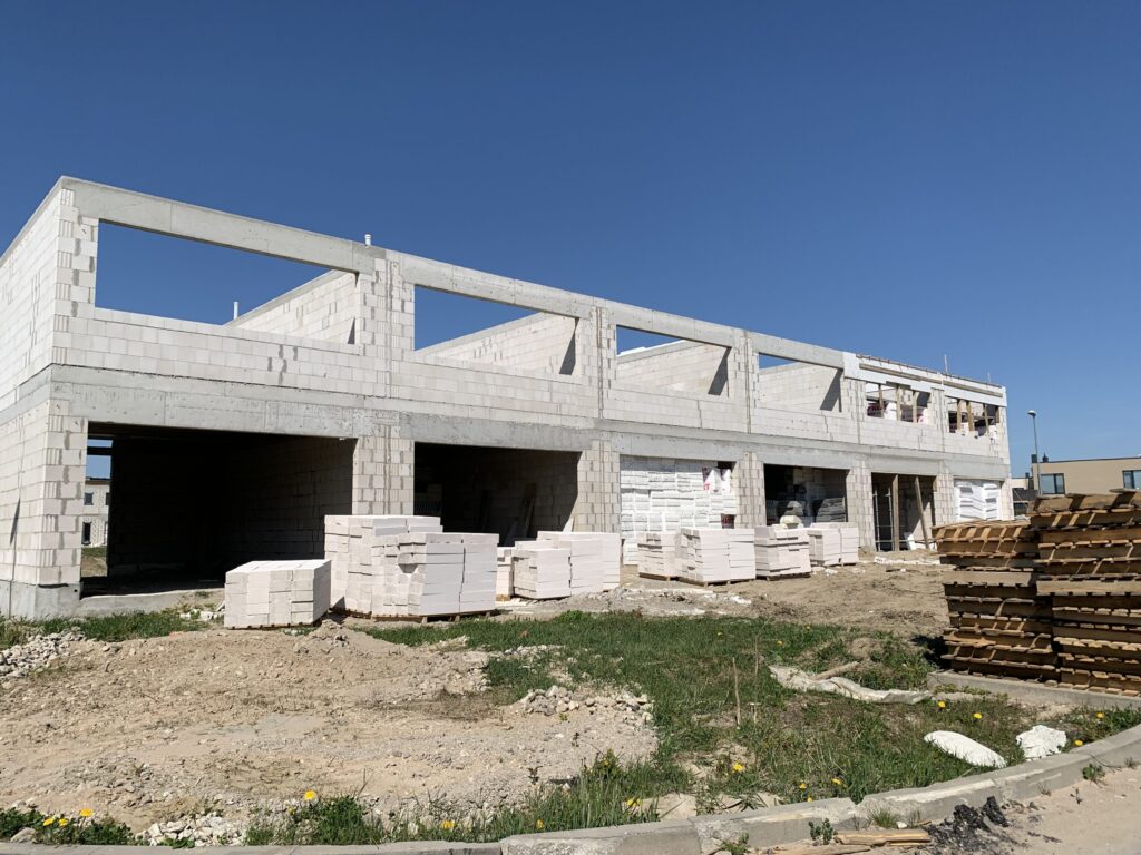 Paupiai (kotedžai) (Karališkių g. 6,10,12) - Row housing - construction photos