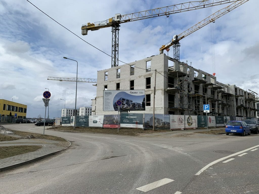 7 vakarai (Budiniškių g. 6, 8) - Multi apartment - construction photos