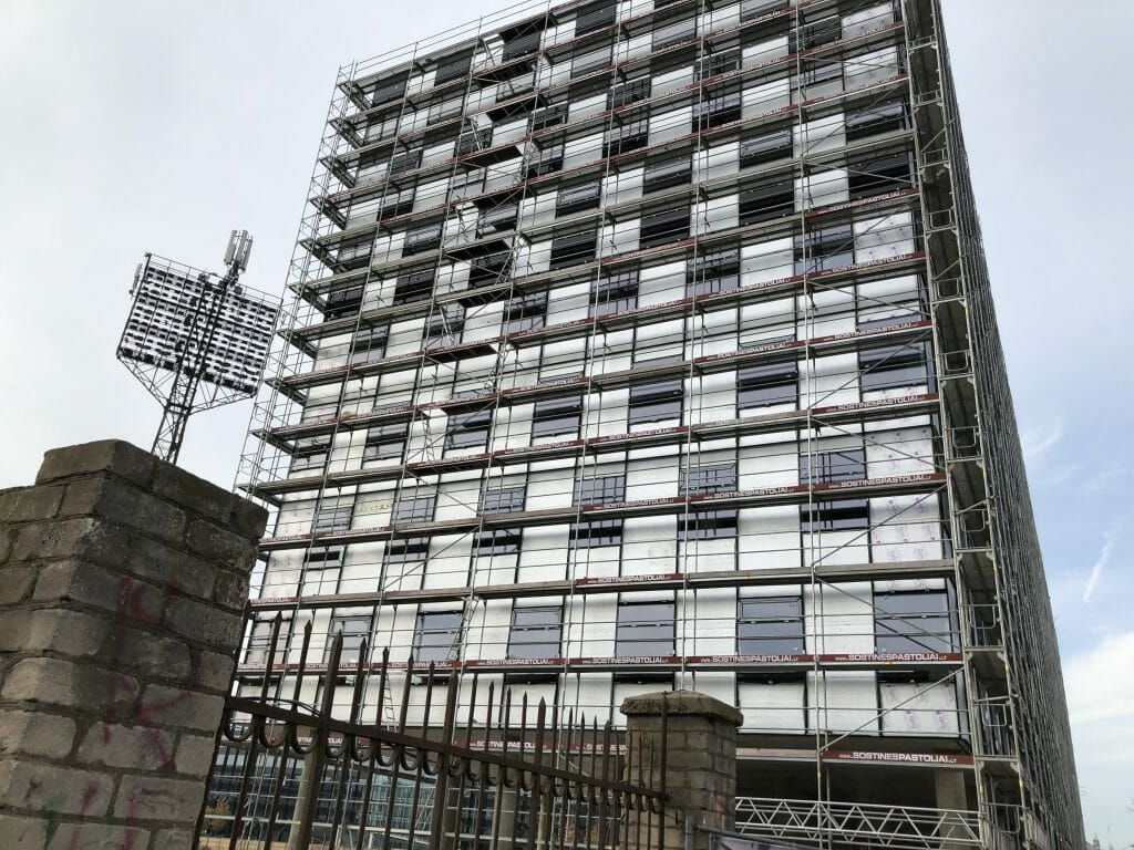 Business Stadium North (Rinktinės g. 3) - Verslo centras - statybų nuotraukos