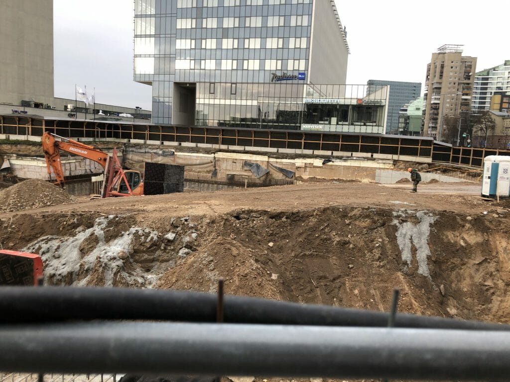 Artery (Konstitucijos pr. 18B) - Biroju centrs - būvdarbu attēli