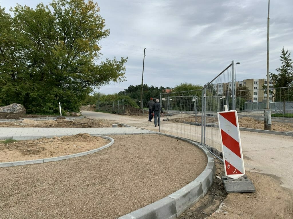 Oslo g. dviračių ir pėsčiųjų takas iki viaduko (Oslo g.) - Bike path - construction photos