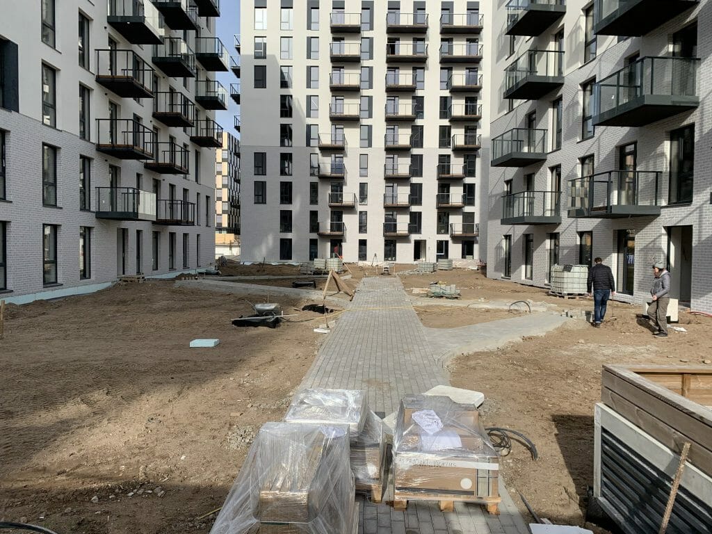 Centro rezidencija 3 etapas (Rinktinės g. 3) - Daugiabutis - statybų nuotraukos