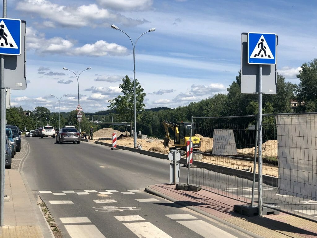 Neries dešiniosios krantinės (Upės g.) - Bike path, Sports field or court, Waterside - construction photos