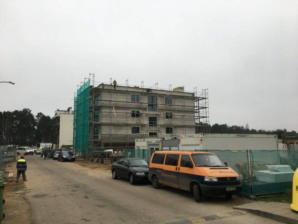 Lampėdžio takas 1 etapas (Įkalnės aklg.) - Multi apartment - construction photos