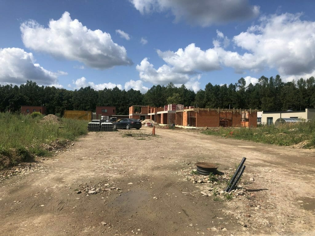 Kamšos namai (Šilo g. 48) - Row housing - construction photos