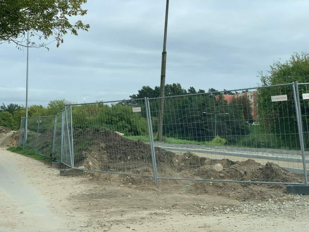 Oslo g. dviračių ir pėsčiųjų takas iki viaduko (Oslo g.) - Bike path - construction photos