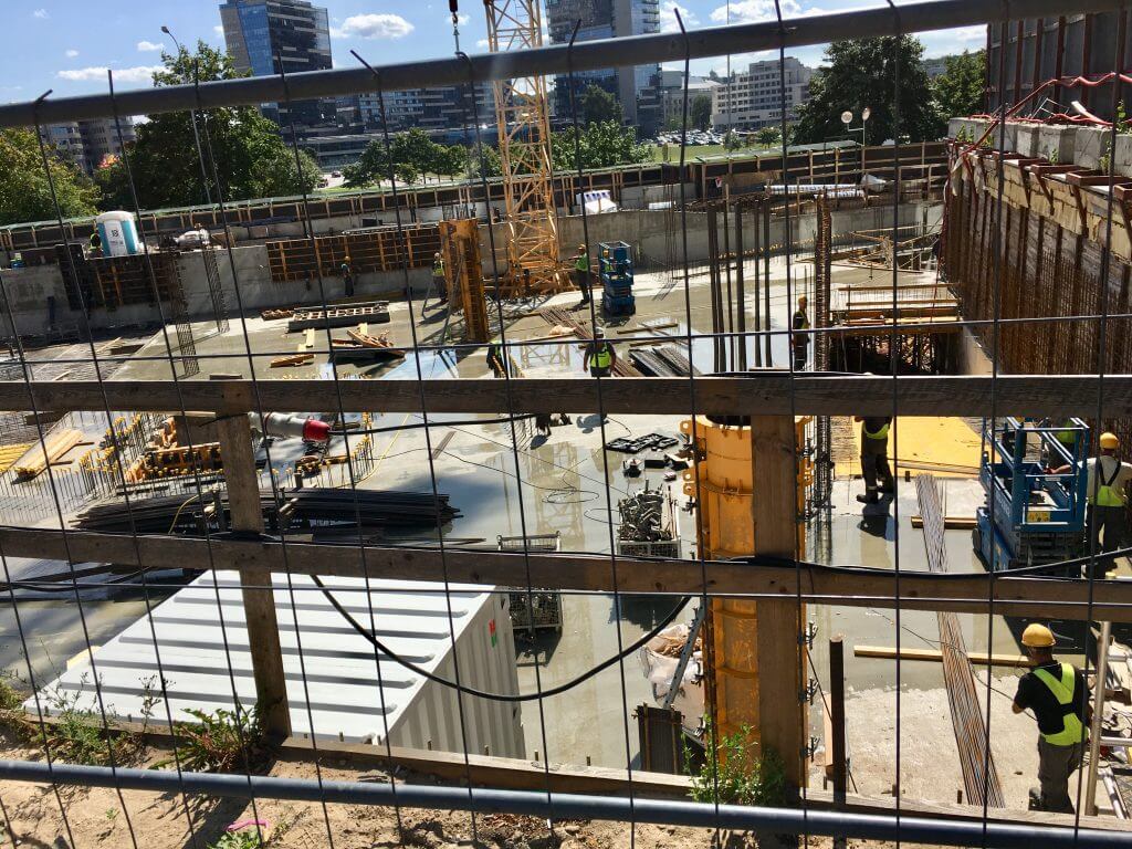 Green Hall 3 (Upės g. 9) - Office center - construction photos