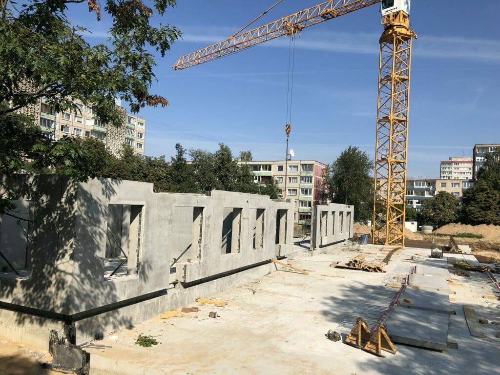 Karoliniškių namai 1 etapas (Sausio 13-osios g. 31) - Hotel, Multi apartment - construction photos