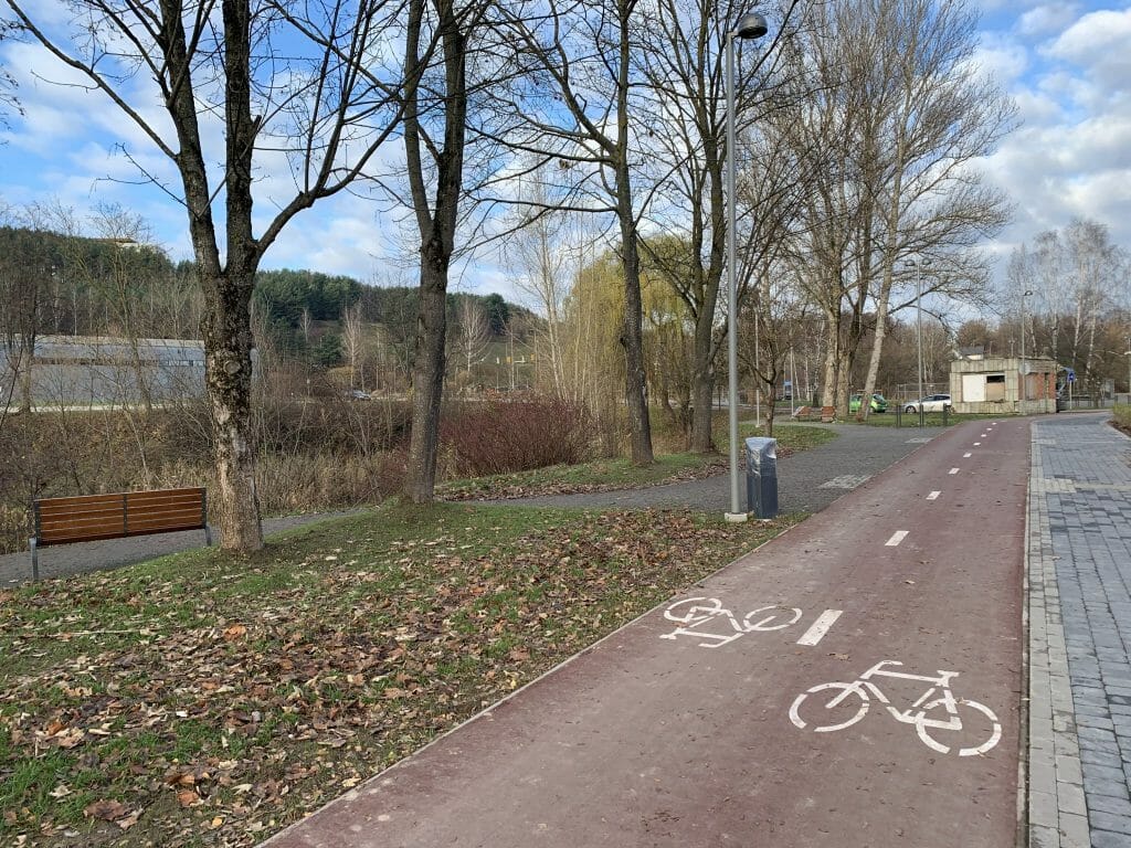 Neries senvagės slėnis (Linkmenų g.) - Bike path, Park - construction photos