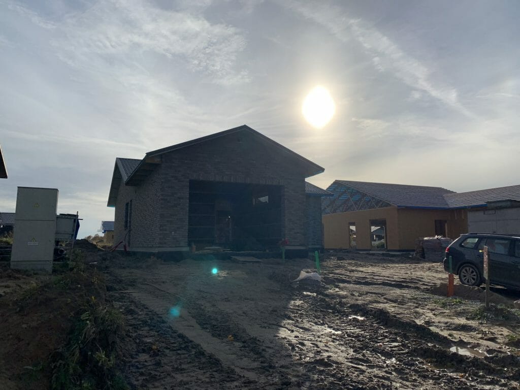 Saulės kalvos (Akacijų g. 1, 2, 3, 4, 5, 6, 7, 8, 9, 10, 11, 12, 13, 14, 15, 16, 17, 18, 19, 20, 21, Jazminų g. 1, 3, 5, 7, 9, 11, 13, 15, 17) - Private house community - construction photos