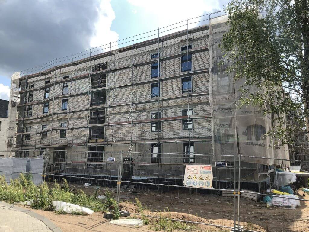 Lazdynėlių vingis 1-2 etapai (Lazdynėlių g. 38, 38A) - Multi apartment - construction photos