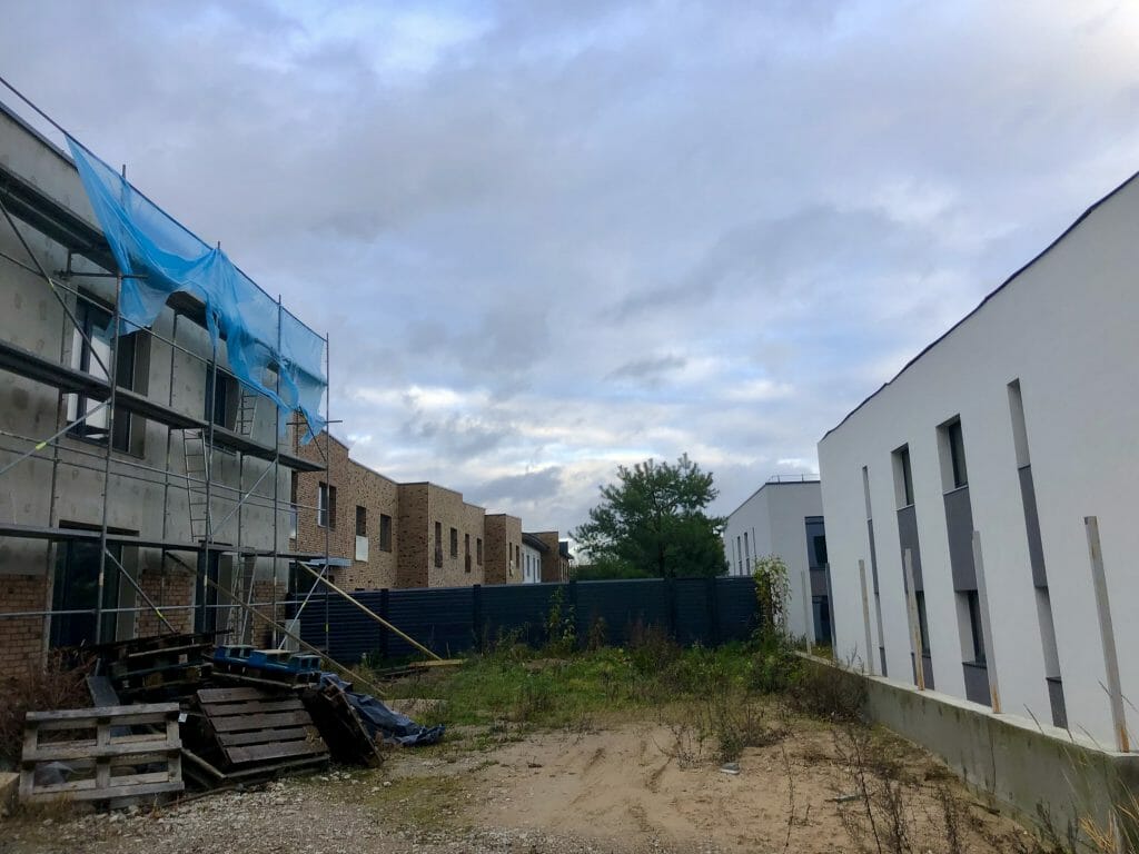 Naujasis Antakalnis Taurijos g. 57, 59, 61, 63, 65 (Taurijos g. 57, 59, 61, 63, 65) - Row housing - construction photos