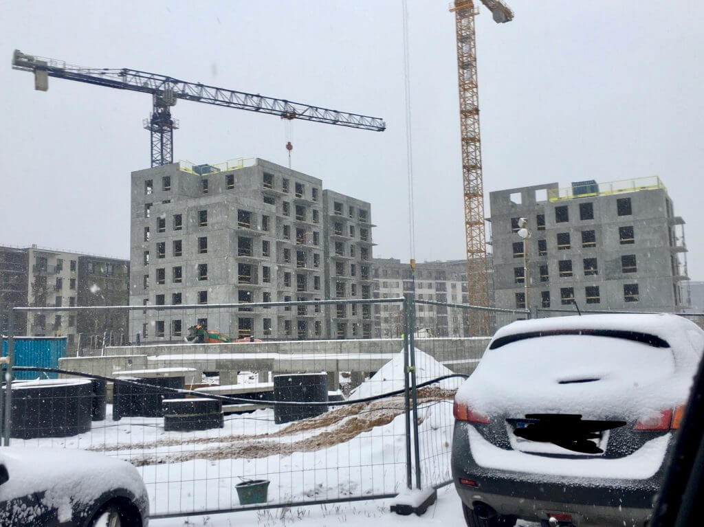 Linkmenų ežerai 3 etapas (Linkmenų g. 58) - Multi apartment - construction photos