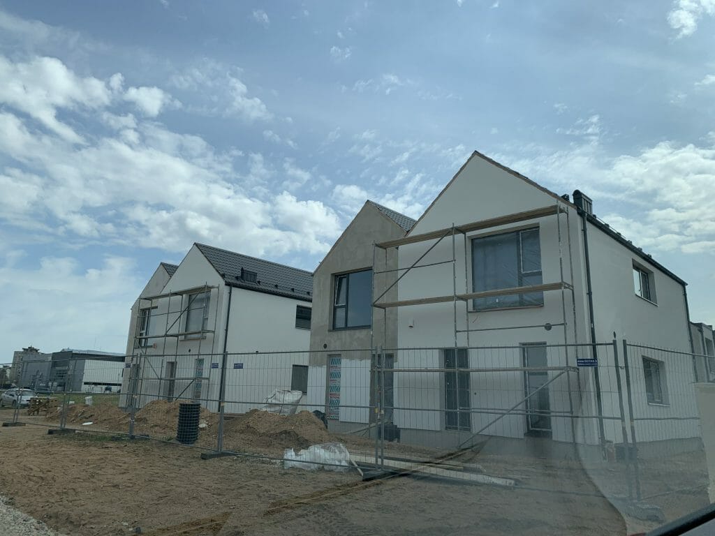 Skalvių vilos (Skalvių g. 23) - Row housing - construction photos