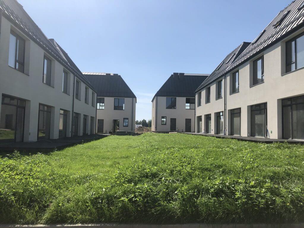 Rytinė žvaigždė (Valonų g. 13) - Row housing - construction photos