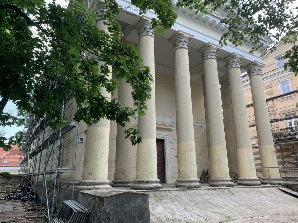 Evangelikų Reformatų bažnyčios komplekso rekonstrukcija (Pylimo g. 18) - Cultural center - construction photos