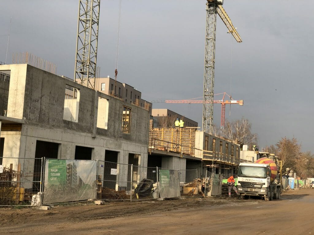 Kernavės aveniu (Kernavės g. 4) - Multi apartment - construction photos