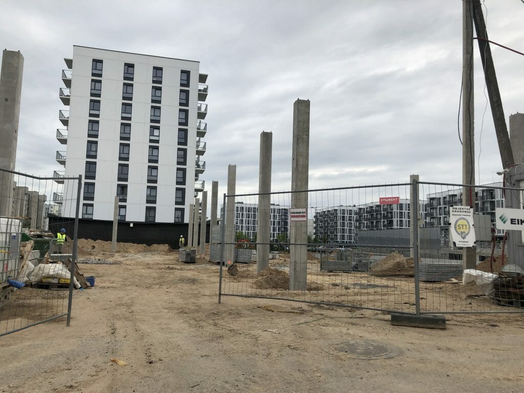 IKI Karaliaučiaus g. (Karaliaučiaus g. 9A) - Food store - construction photos