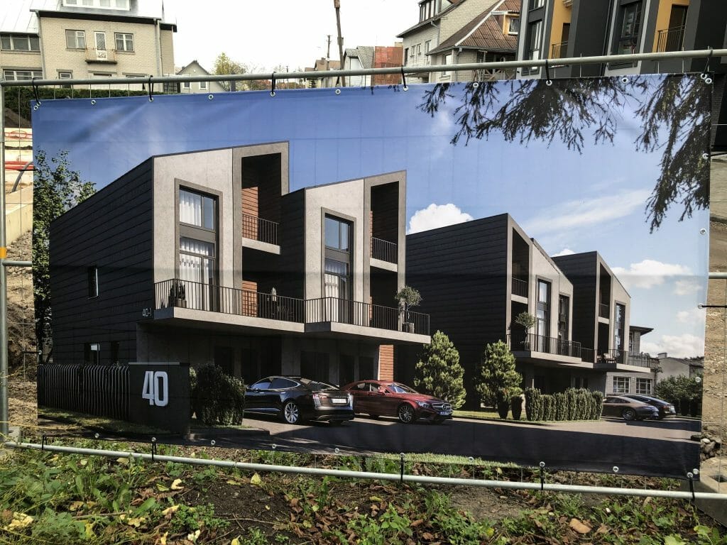 Archi namai (Archyvo g. 34, 34B, 40) - Row housing - construction photos