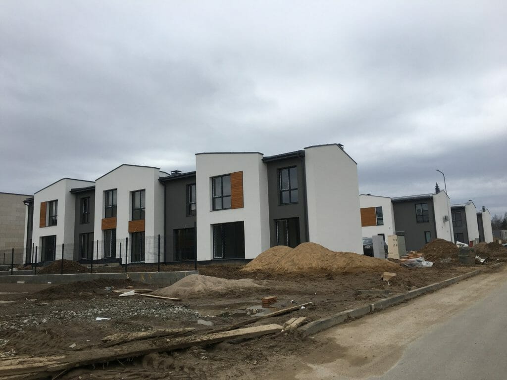 Kotedžai Kalnėnuose 2 etapas (Kroatų g.) - Row housing - construction photos